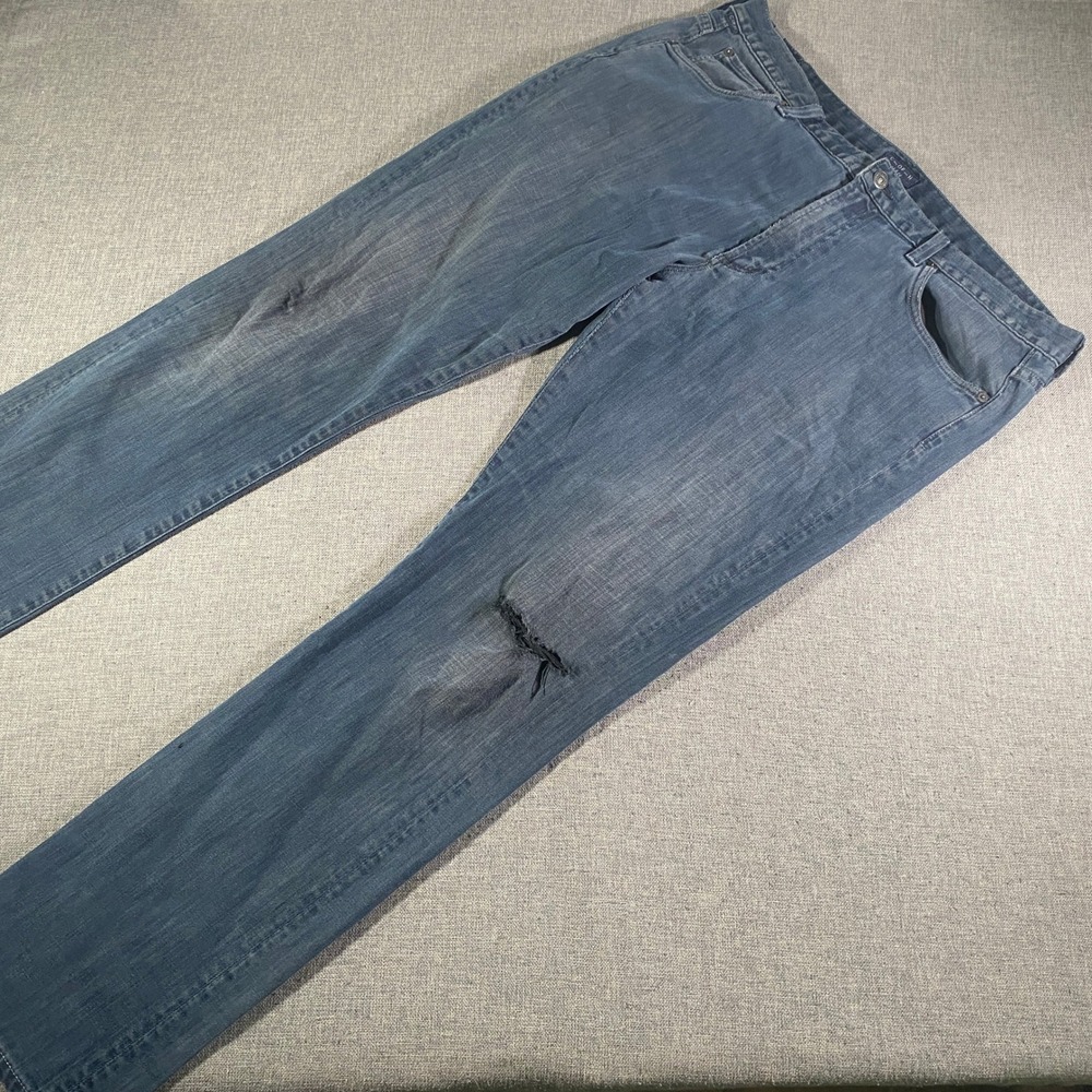 Citizens of Humanity Gage Men's Jeans Size 38 Light Blue‎ Distressed Denim